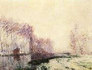 Gustave Loiseau, The Eure River in Winter